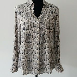 Express portofino shirt snake print sz small